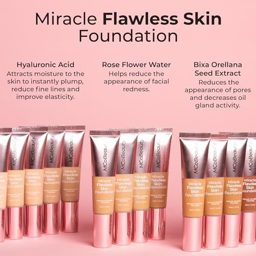 MCoBeauty Miracle Flawless Skin Liquid Foundation - Medium Warm
