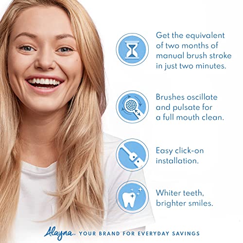 Alayna Assorted Oral-B Replacement Brush Heads Pack of 20 - Compatible with Electric Toothbrushes