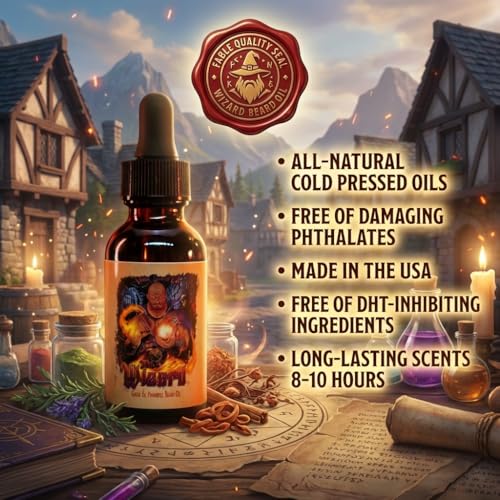 Fable Beard Co. The Wizard Beard Oil - Bourbon & Vanilla Scent