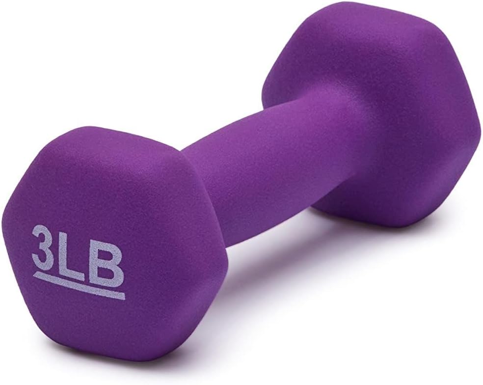 Neoprene Dumbbell Hand Weights for Exercise & Muscle Toning - Adjustable Sizes Available