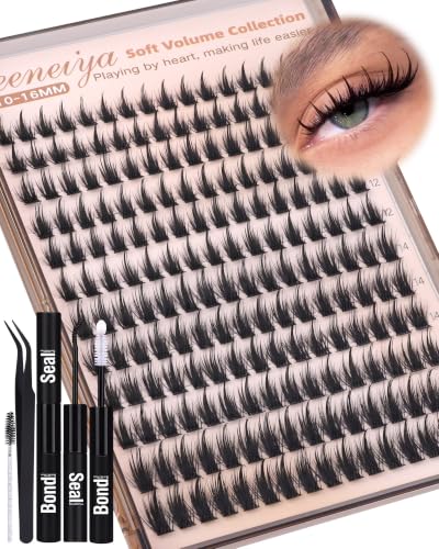 Geeneiya Manga Lash Clusters Kit with Spikes - Spiky Kit for Bold Eye Looks