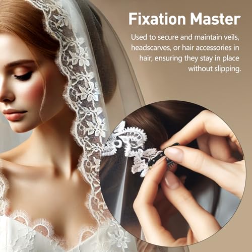 10 Pcs Safety Pin Hair Clips for Secure Headscarf & Accessories