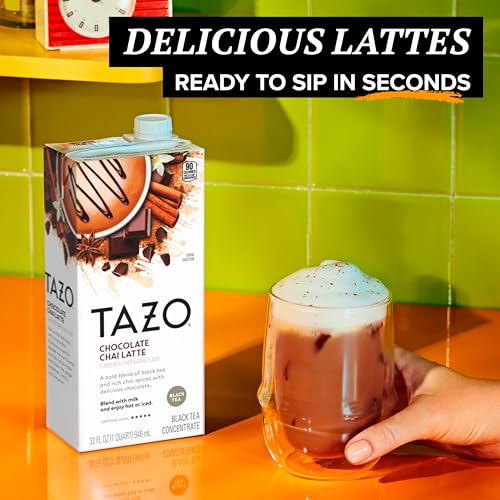 TAZO Chocolate Chai Latte Concentrate, 32 fl oz - Pack of 2