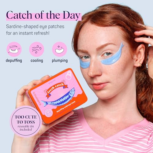 SpaLife Sardines Under Eye Patches with Niacinamide & Hyaluronic 8 Pairs — Fresh Catch Hydrogels