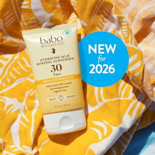 Babo Botanicals Mineral Face Sunscreen SPF 30 for Sensitive Skin