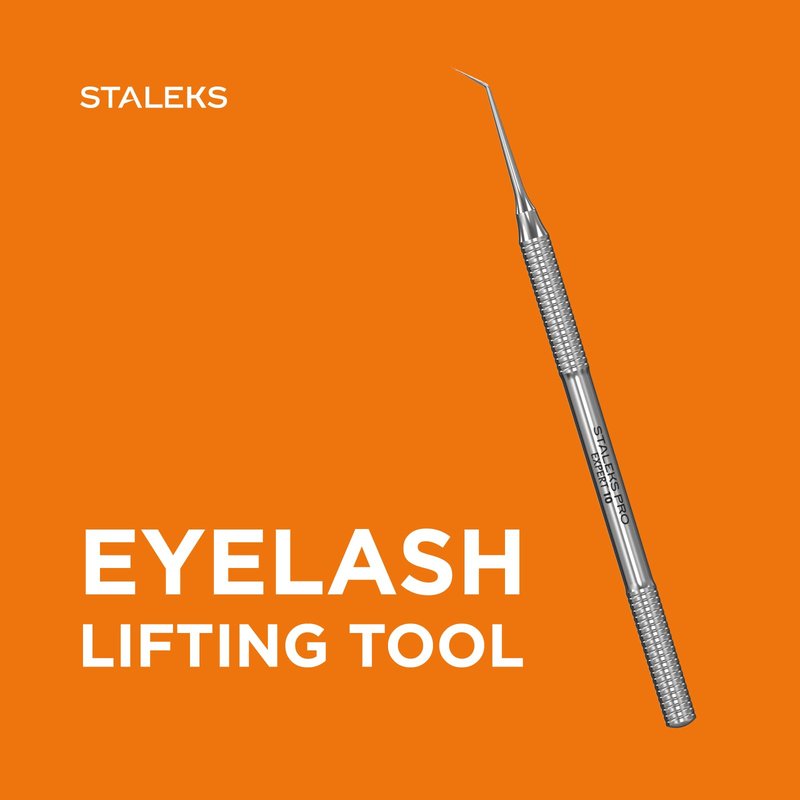 STALEKS PRO Expert 10 Professional Eyelash Lifting Tool – Stainless Steel Multifunctional Lash Separator & Styling Pick