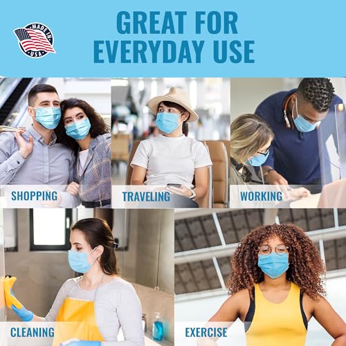 LM&C 3-Layer Surgical Masks - Breathable Disposable Face Covers