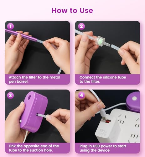 WOLIOS Electric Diamond Painting Pen - Vacuum Art Tool for Easy Crafting