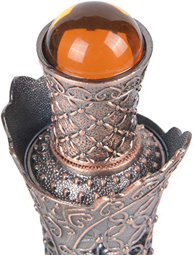 Nerien Bronze Vintage Perfume Bottle - Refillable 15ml Essential Oil Container