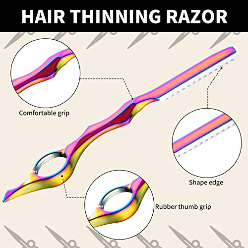 Mudder 11-Piece Hair Styling Razor & Thinning Comb Set