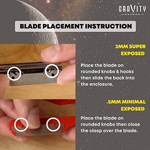 Gravity Razors 100-Count Premium Swedish Steel Razor Blades