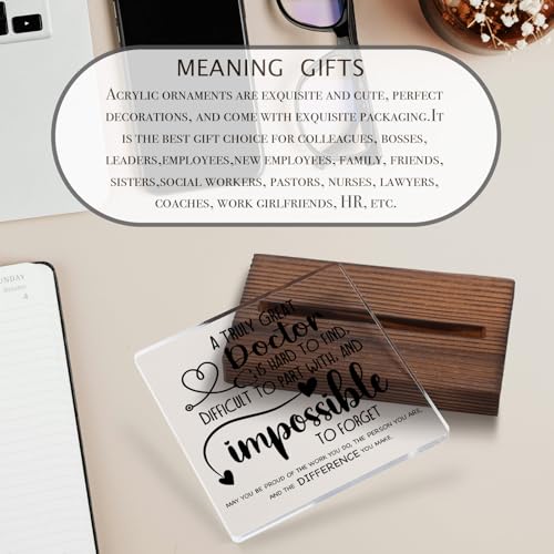 Acrylic Doctor Desk Sign - Unique Office Decor Gift
