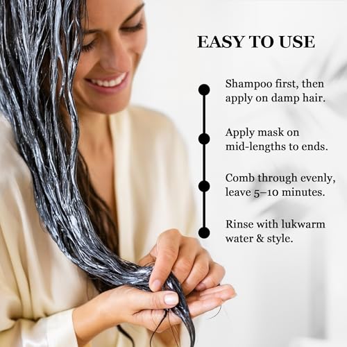 HerStyler Argan Oil Hair Mask for Dry & Damaged Hair - Hydrating 9.46 oz
