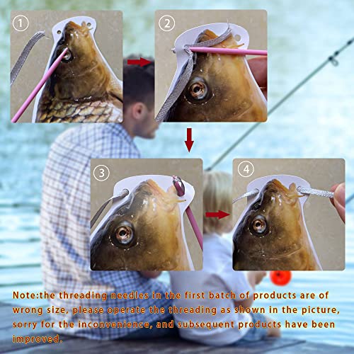 Gone Fishing Banner Decoration - 10 Realistic Paper Fish for Parties