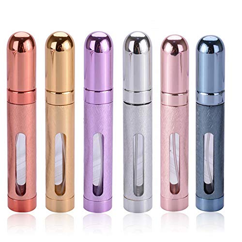 Beetoo 12ml Portable Refillable Perfume Atomizer - 6-Piece Travel Set