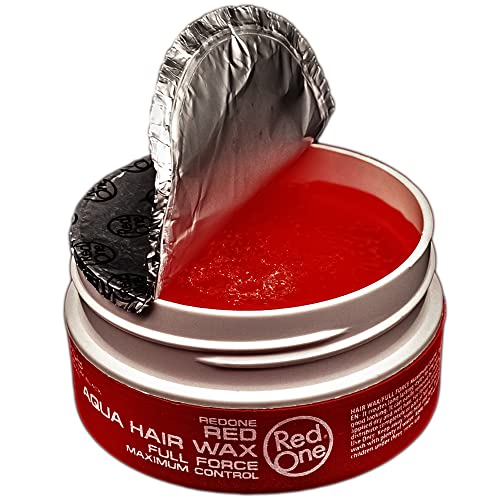 RedOne Aqua Hair Wax - Strong Hold Styling Gel with Strawberry Scent, 150ml