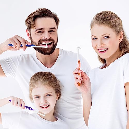 WLLHYF 4 Pcs Tufted Toothbrush Set for Deep Cleaning