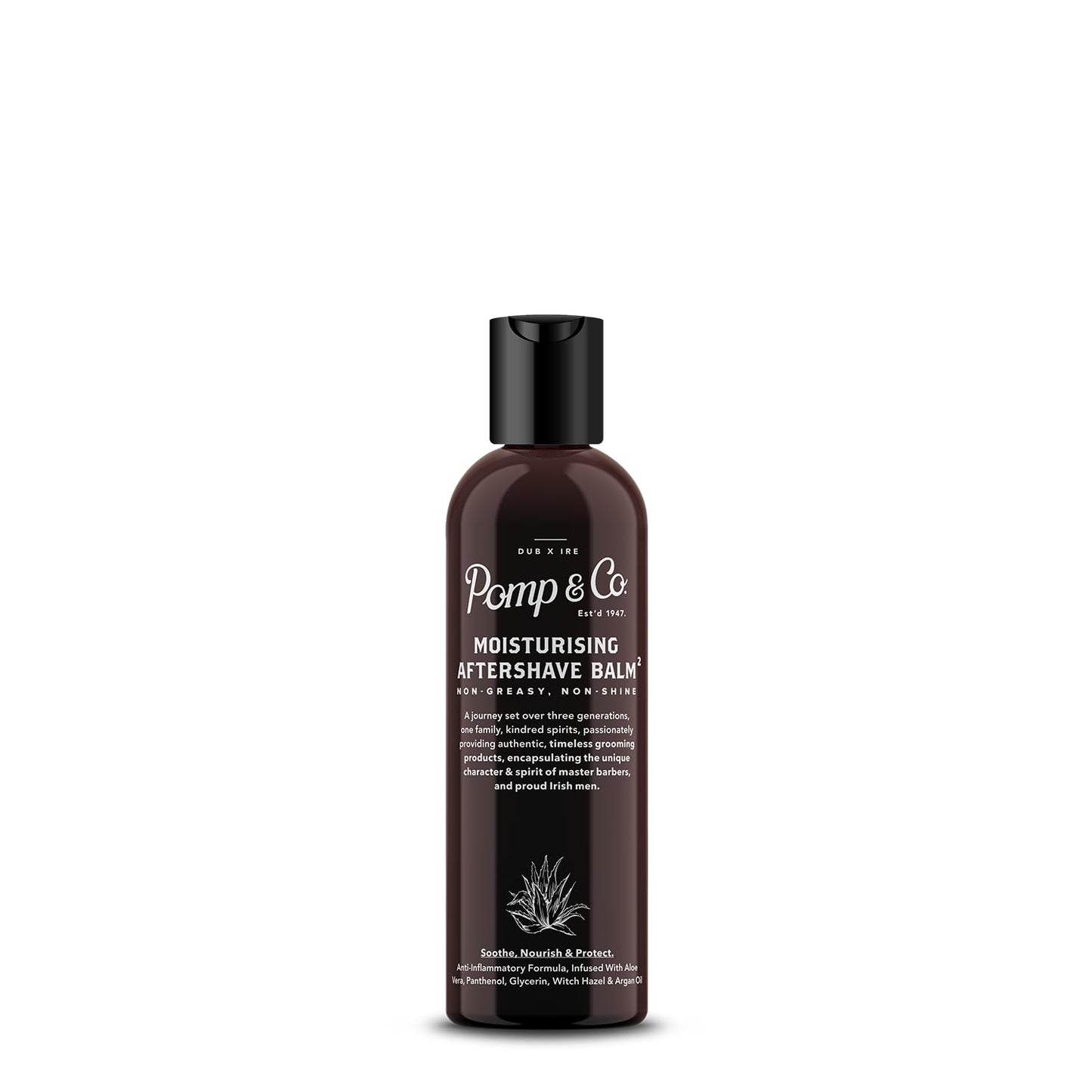 Pomp & Co Aftershave Balm, Moisturizing Aftershave Balm For Men Infused With Witch Hazel and Argan Oil 3.53 fl oz