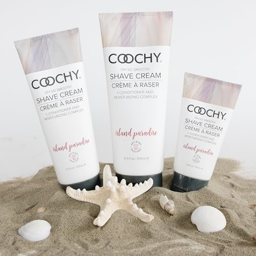 Coochy Rash-Free Shaving Cream - Moisturizing Lotion for Sensitive Skin, 7.2oz