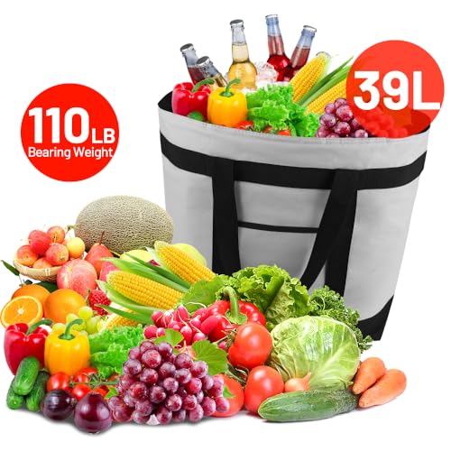Mosago 39L Insulated Food Delivery Bag - Heavy Duty, Leakproof, Collapsible