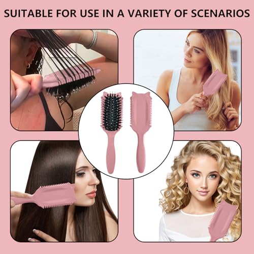 Curl Defining Brush for All Hair Types - Ergonomic Styling Tool