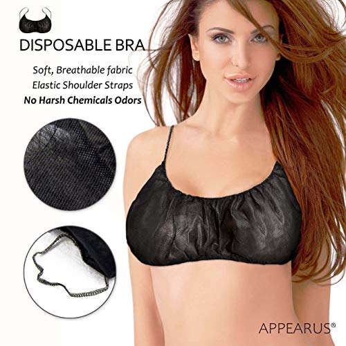 Backless Disposable Tanning Bra with Hook & Loop or Shoulder Straps - Single Use Esthetician Cosmetic Cover
