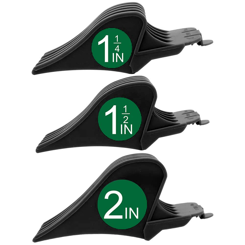 Hair Clipper Guards - 3 Count Set for Wahl Clippers | Includes No. 10, No. 12, No. 16 - Gray