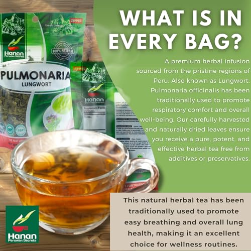 Hanan Lungwort Loose Leaf Tea - Premium Herbal Tea for Respiratory Health