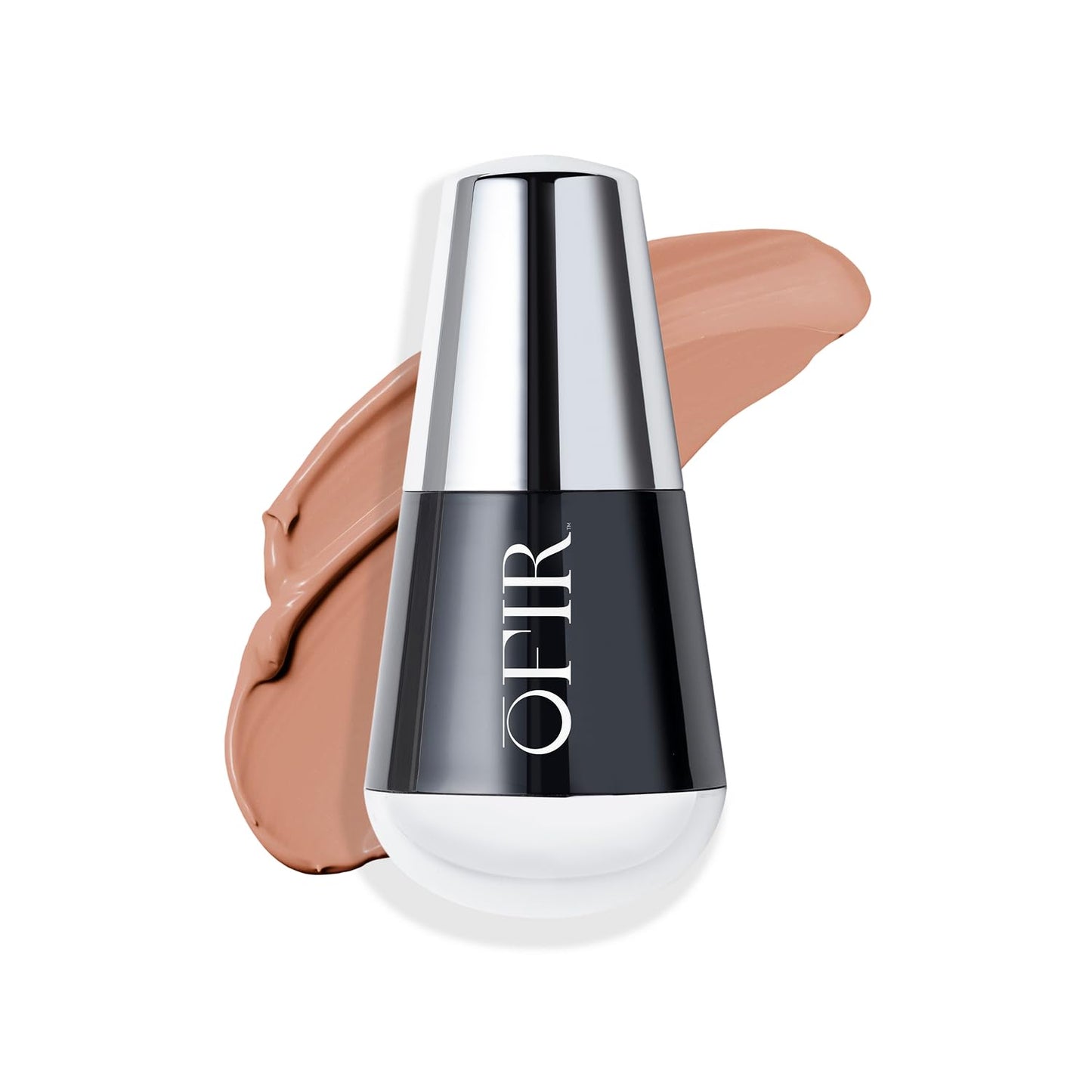 OFIR Skin Satin Medium Coverage Foundation | Buildable, Non-Creasing Finish | Vegan, Cruelty-Free, Paraben-Free Makeup | Blue Light Protection | 1 FL OZ (Praline - Medium Cool)