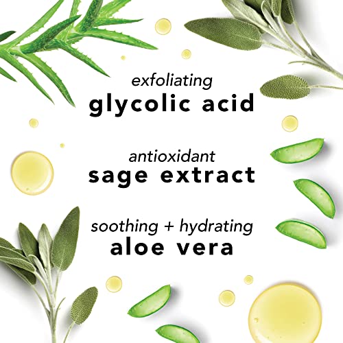 Mario Badescu Glycolic Foaming Cleanser, Exfoliating Face Wash - 6 Ounce