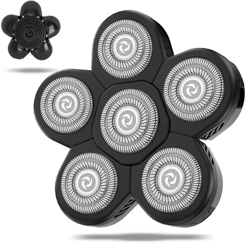 UPTARD Black6 Head Shaver Replacement Blades - 7D Rotary Blades