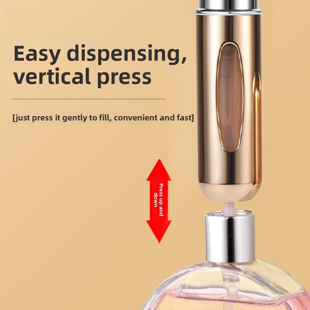 Refillable Perfume Bottles - 10 Pack Travel Size 5ml Leak-Proof Atomizers | Mini Spray Bottles for Purse & Travel