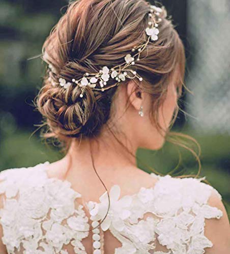 YERTTER Silver Crystal Bridal Headband Wedding Hair Accessories for Women & Bride
