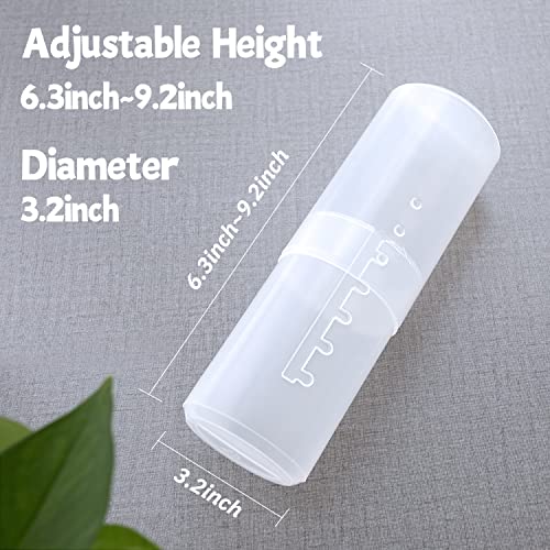 OCHEAL 3 Pack Makeup Brush Holders - Clear Travel Organizer