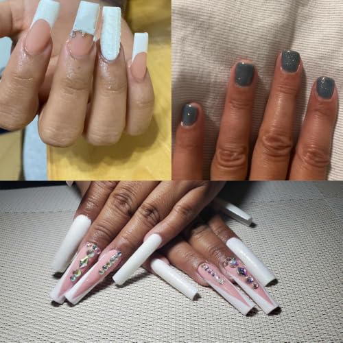 Bellecrey White Chrome Nail Glitter Powder - Iridescent Sparkle for DIY Nails