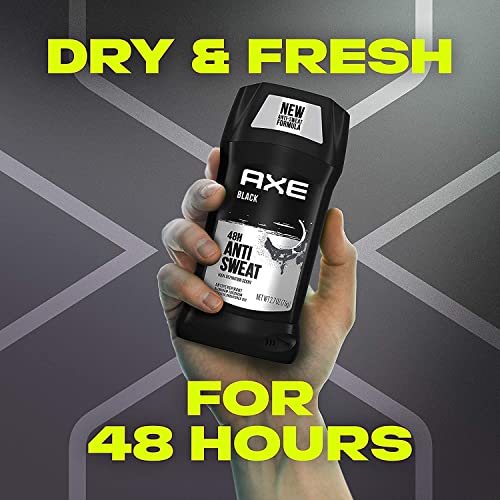 AXE Black Antiperspirant Deodorant Stick for 24-Hour Freshness, 2.7 Oz (Pack of 2)