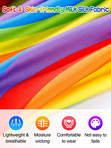 Cosweet Rainbow Flag Headbands - 2 Pack for Pride Events