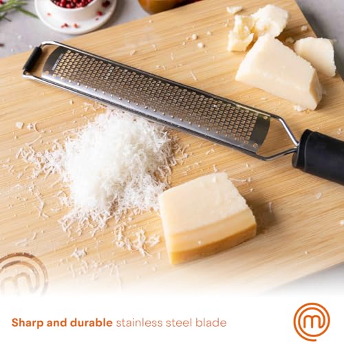 MasterChef Stainless Steel Zester Grater with Non-Slip Grip