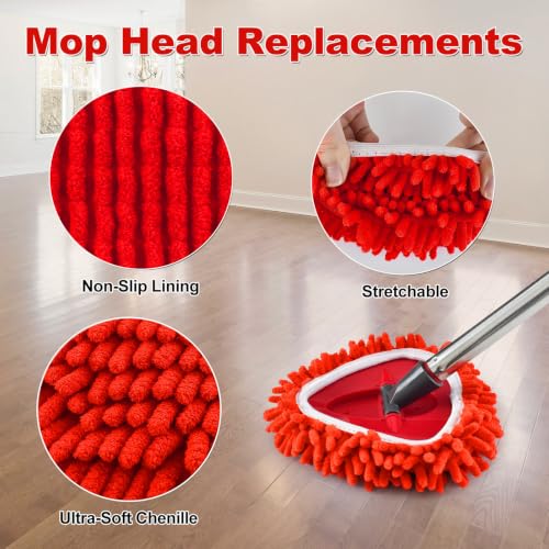 Chenille Mop Head Replacements for O-Cedar EasyWring 4-Pack