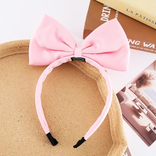 Pink Bow Headband for Women - Halloween, Christmas & Party Accessories