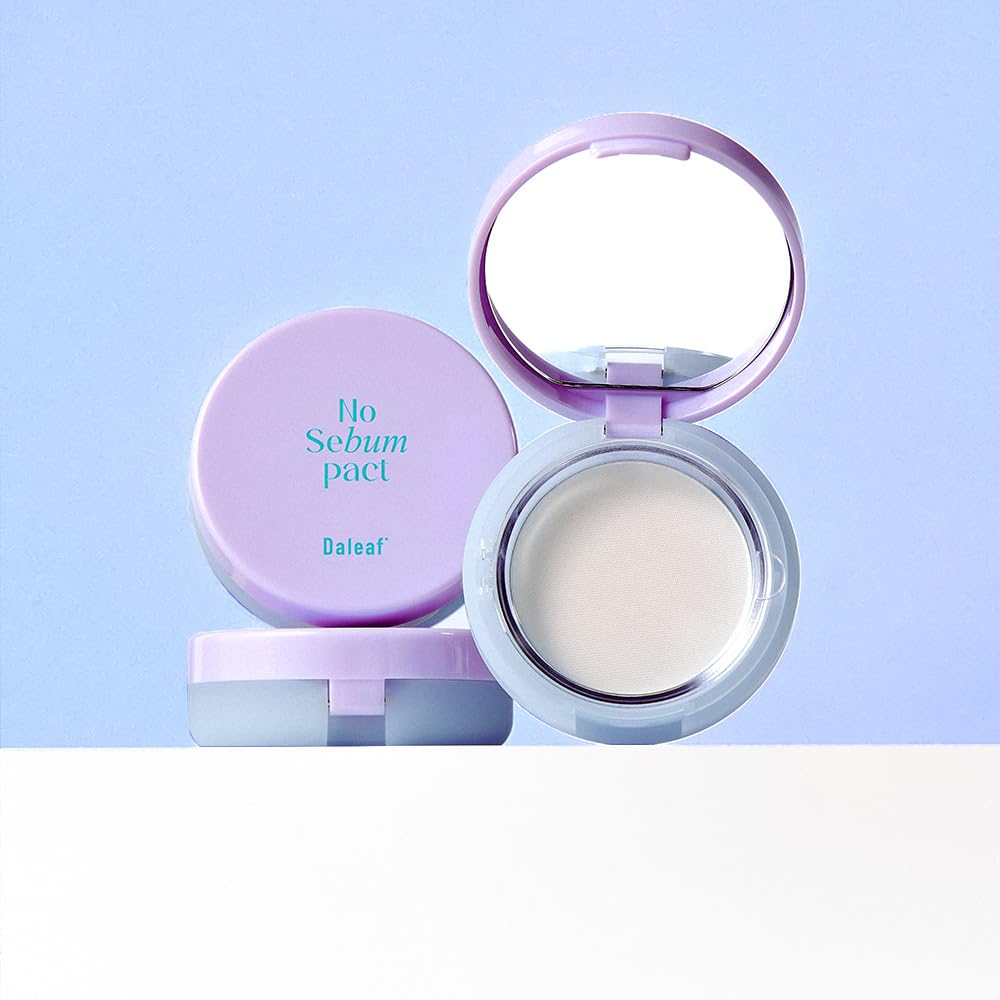 DALEAF Glam No Sebum Hair Pact - Instant Oil Control & Volumizing Powder | Translucent Finish, 0.18 fl oz