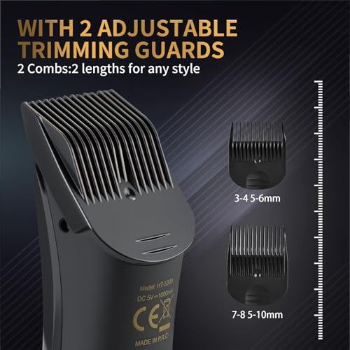 Manscape Body Hair Trimmer, Pubic Hair Trimmer for Men, Ceramic Blade Body Shavers with USB-C Charging, Replaceable Heads Ball Razors with Led Spotlight, 90 Minutes Shaving, Ideal Gift for Men