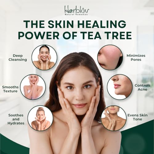 Herblov Tea Tree Soap Bar – Natural Acne Cleanser for Face & Body