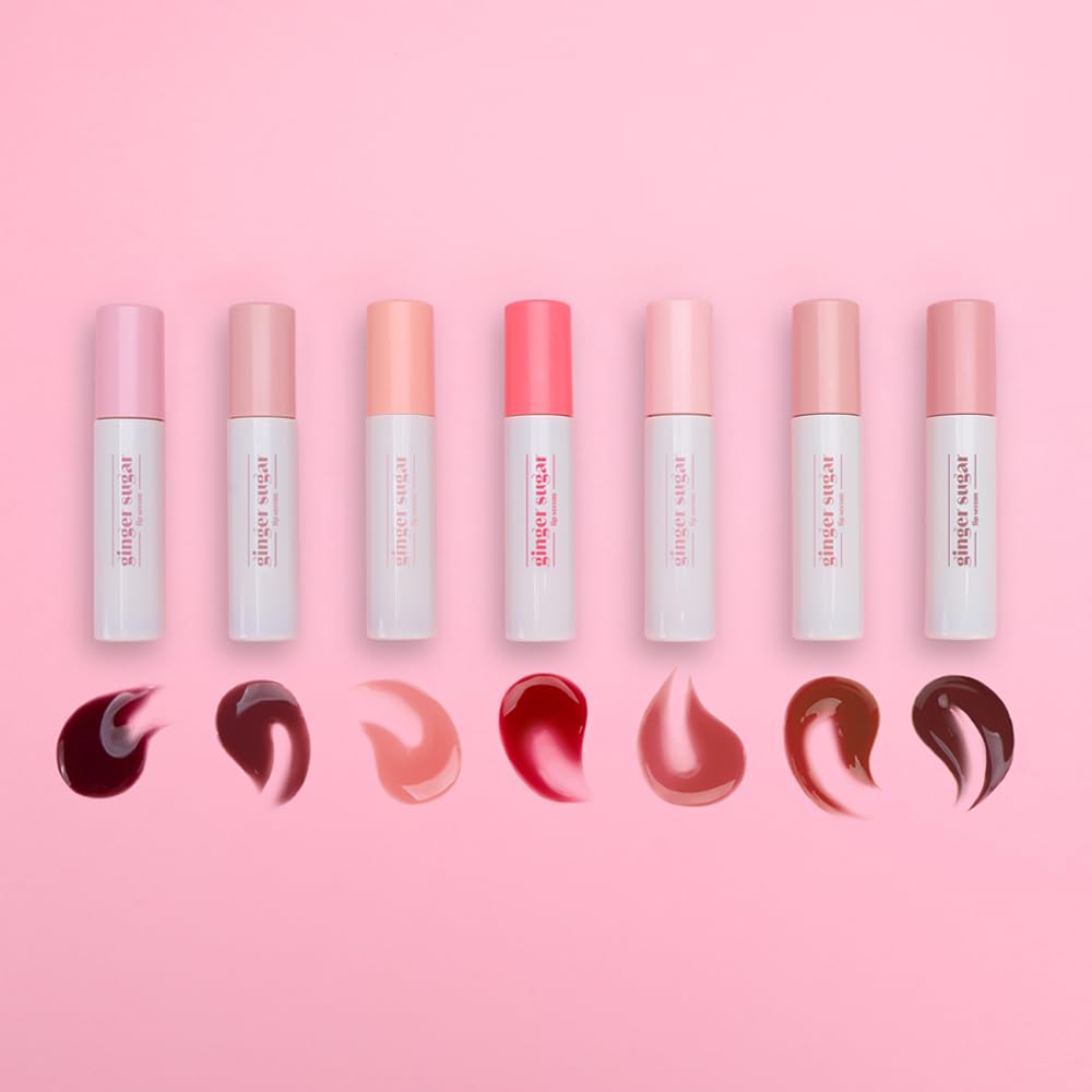 Ginger Sugar Lip Serum - Moisturizing Lip Balm with Mega Tip Applicator | Nude Beige, 13g