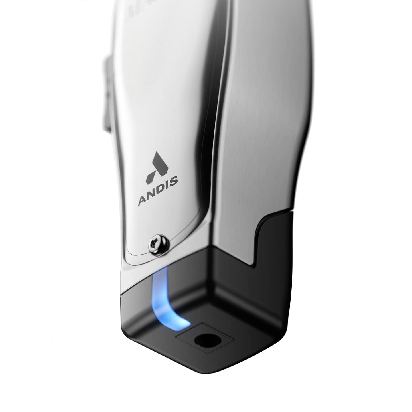 Andis 12660 Professional Master Corded/Cordless Hair Clipper, Adjustable Carbon Steel Blade Hair Clipper for Close Cutting, Silver