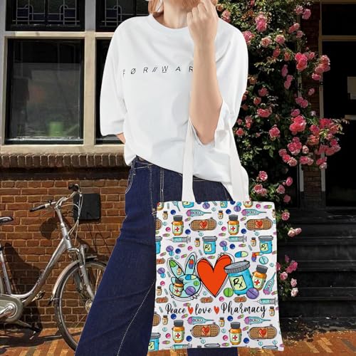Peace Pharmacy F T Makeup Bag - Pharmacy Technician Gift Cosmetic Zipper Pouch