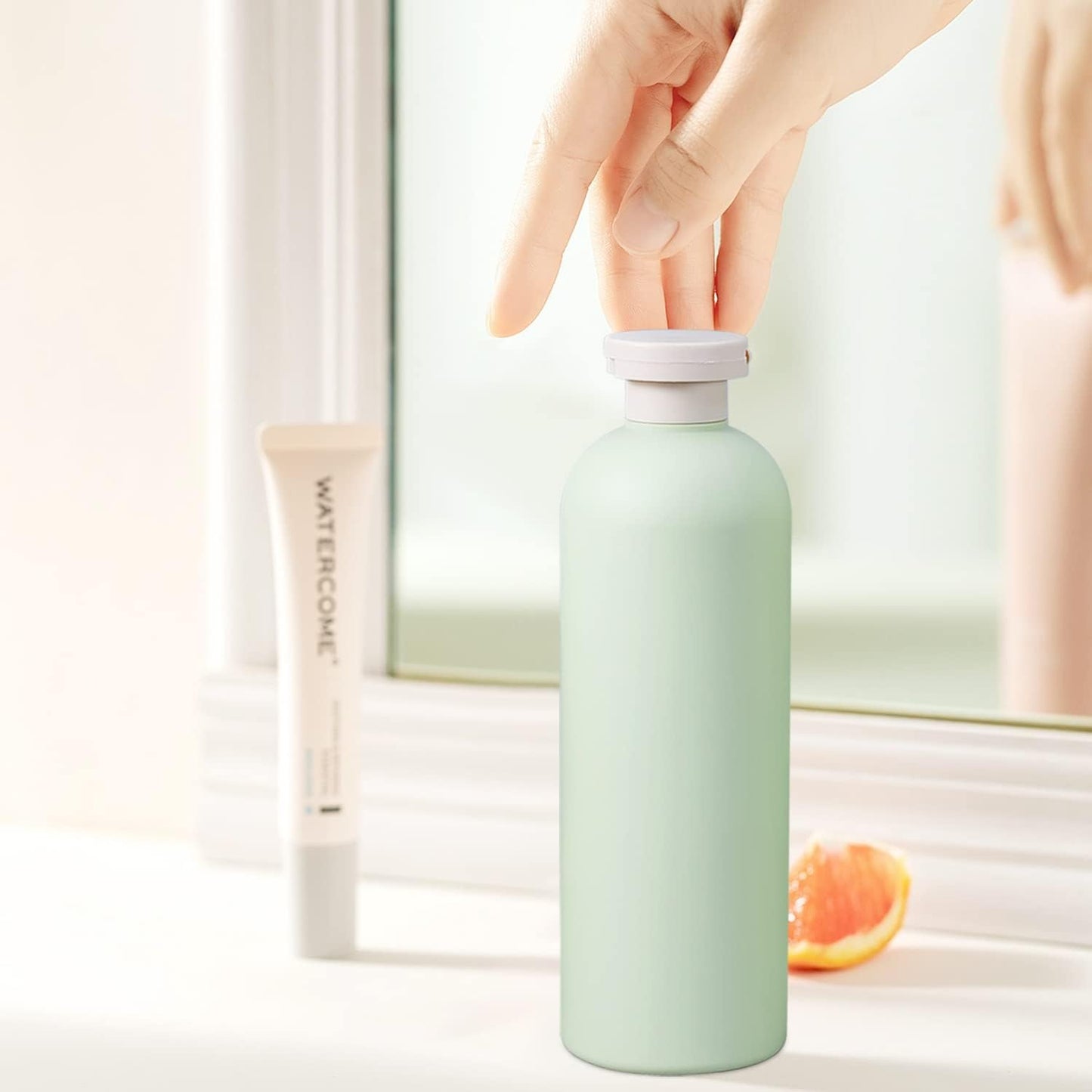 Refillable 8.8oz Squeeze Bottles - Plastic Travel Containers for Creams, Lotions & Shampoo | 2-Pack
