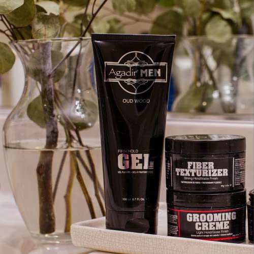 Men's Firm Hold Hair Gel - Max Volume & Reusable Styling - 6.7 Fl Oz