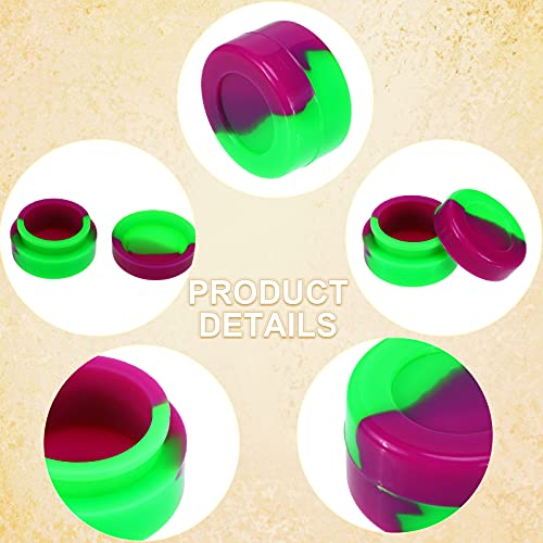 Outus 50 Pcs 5 ml Non-Stick Silicone Wax Containers for Storage