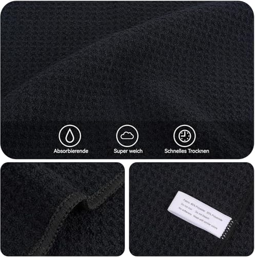 Super Absorbent Microfiber Dish Cloths - 12x12 Inch, 6 Pack